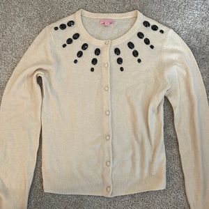 Lilly Pulitzer Wool/Cashmere Embellished Cardigan